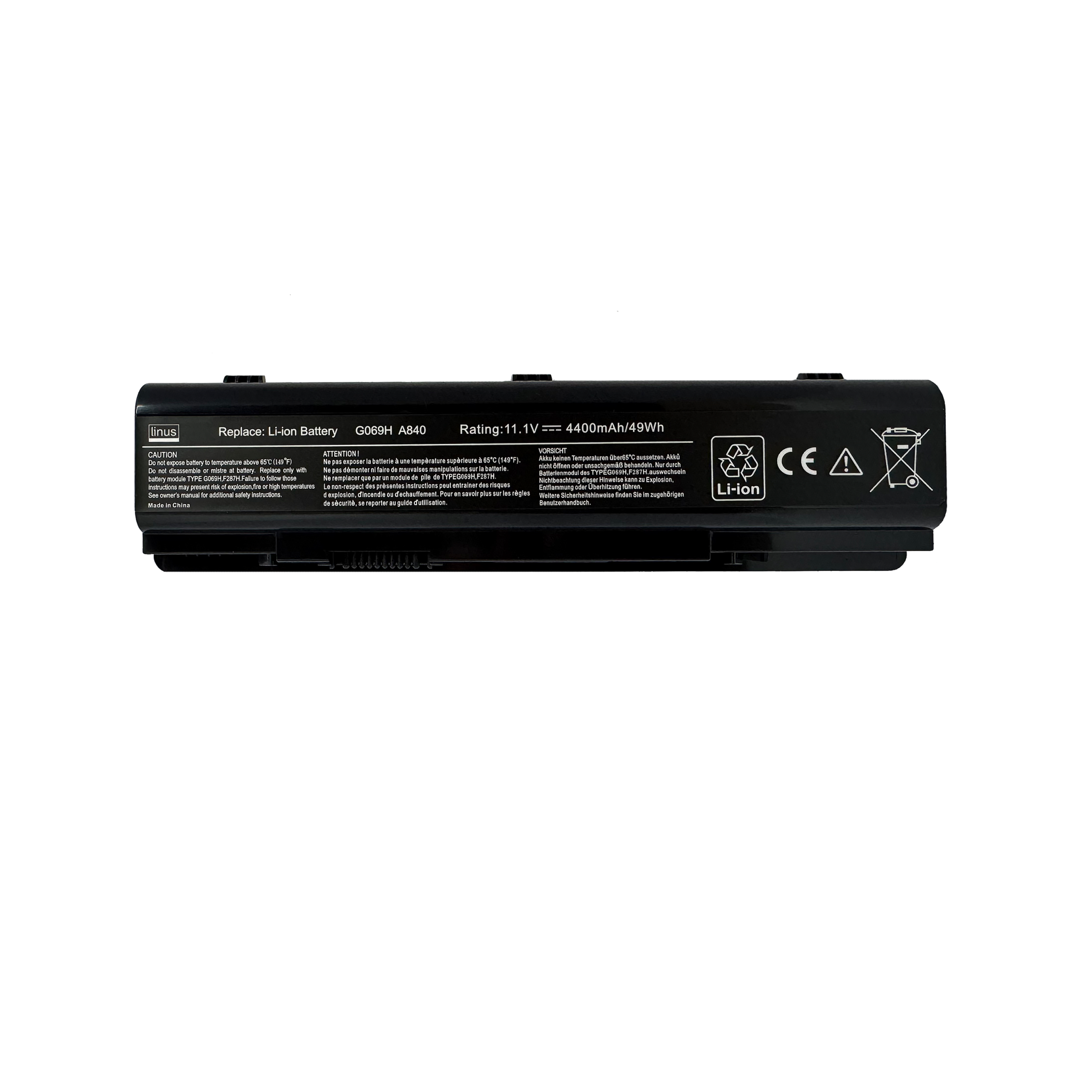 102002005 DELL BATTERY A840-A860 6CELL 4400MAH - Image 1