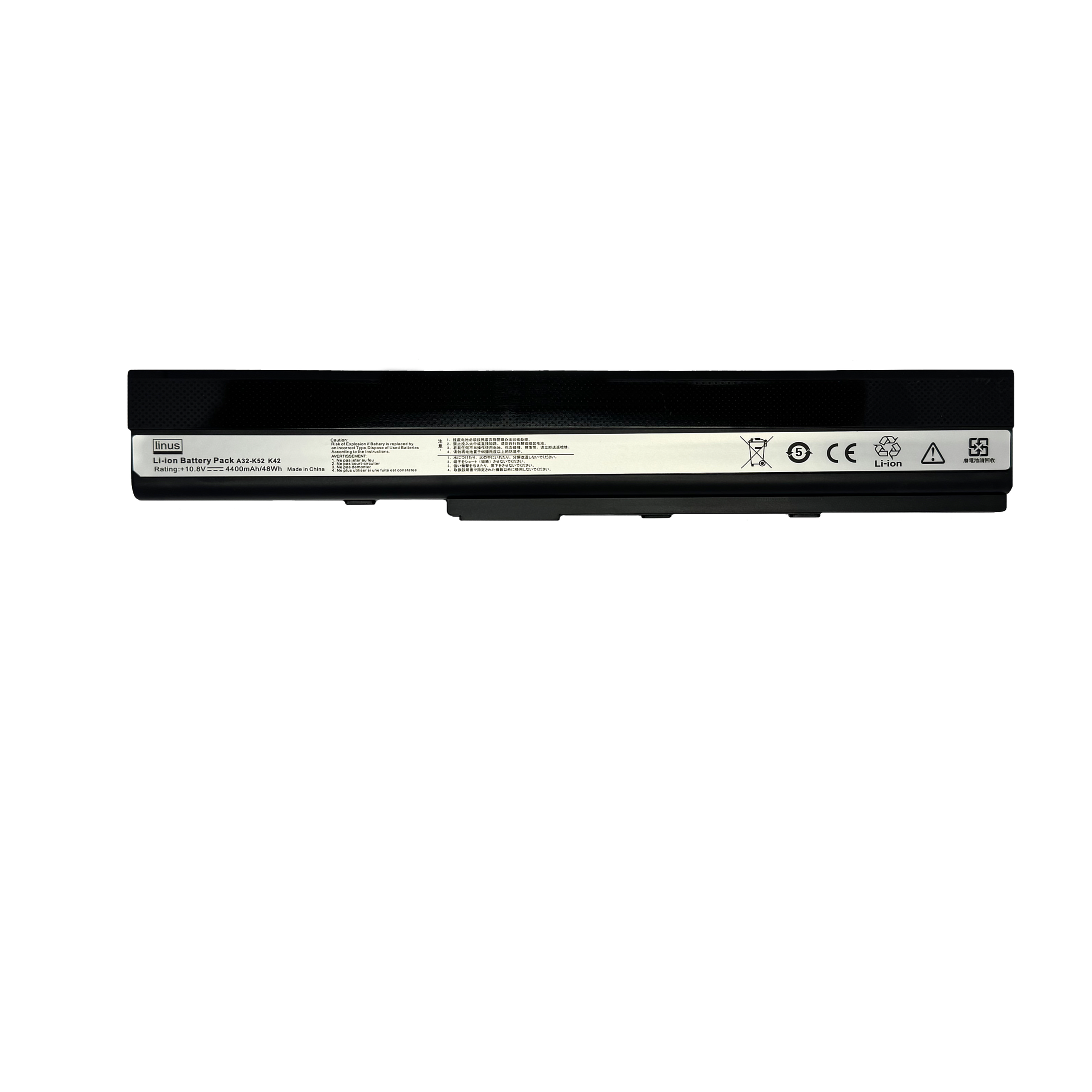 102005003 ASUS BATTERY K52-A52F 6CELL 4400MAH - Image 1
