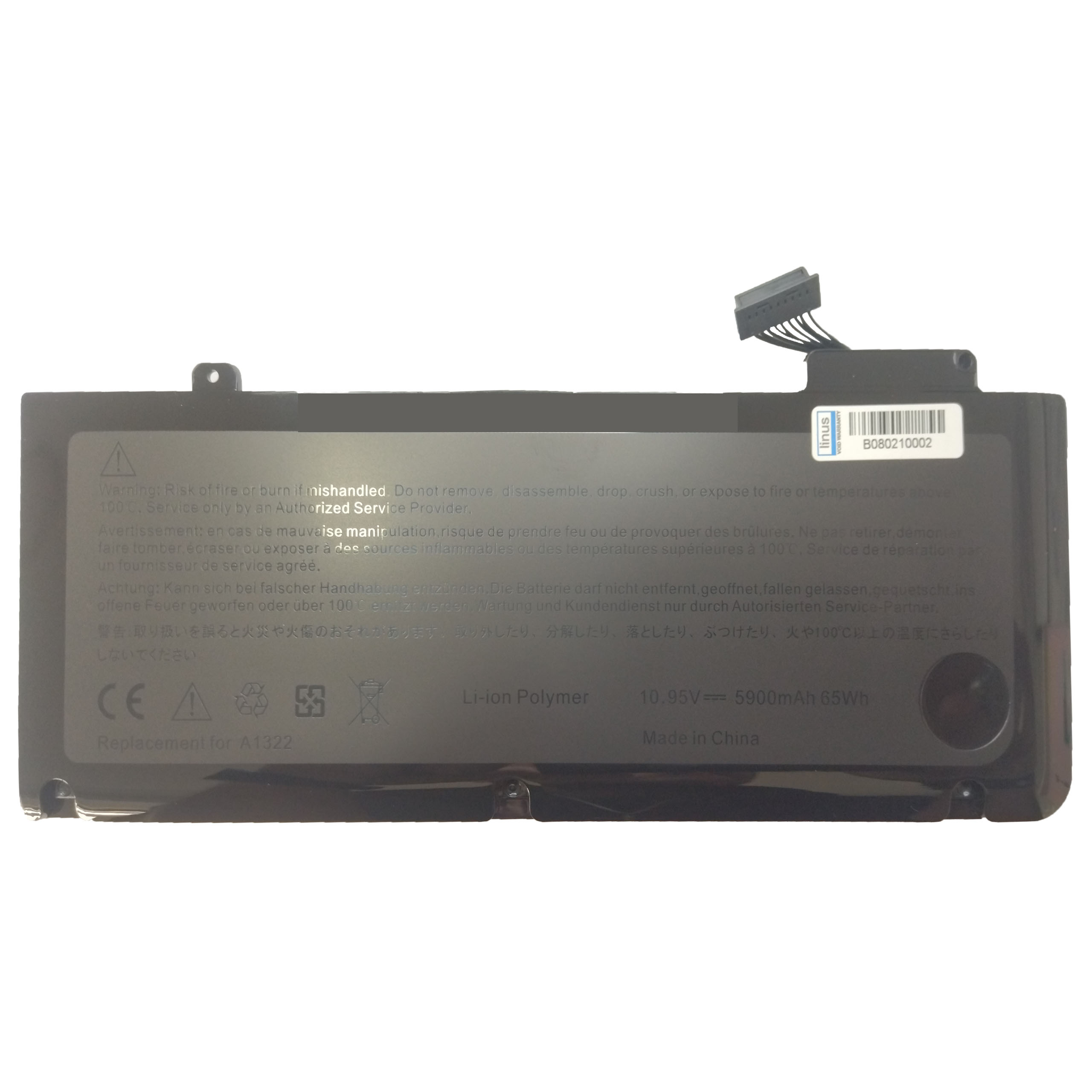 8021 APPLE BATTERY A1322 5900mAH - Image 1