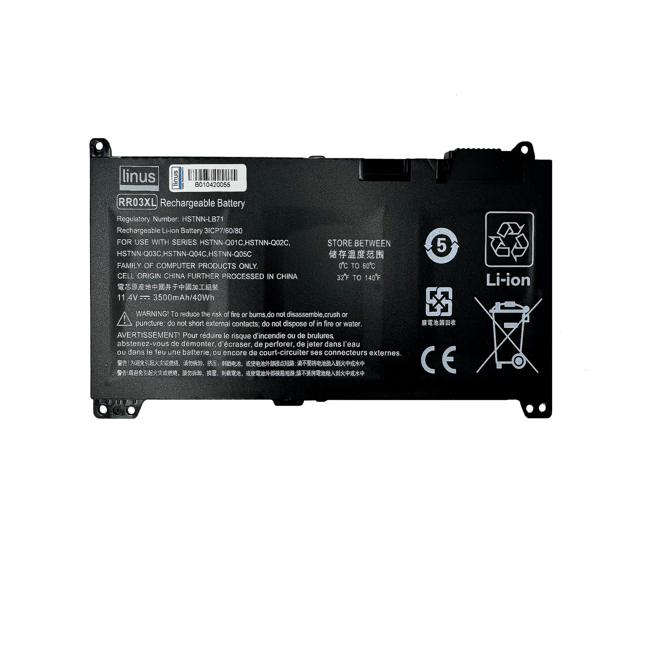 HP BATTERY ProBook 430 G4 RR03XL 3500MAH