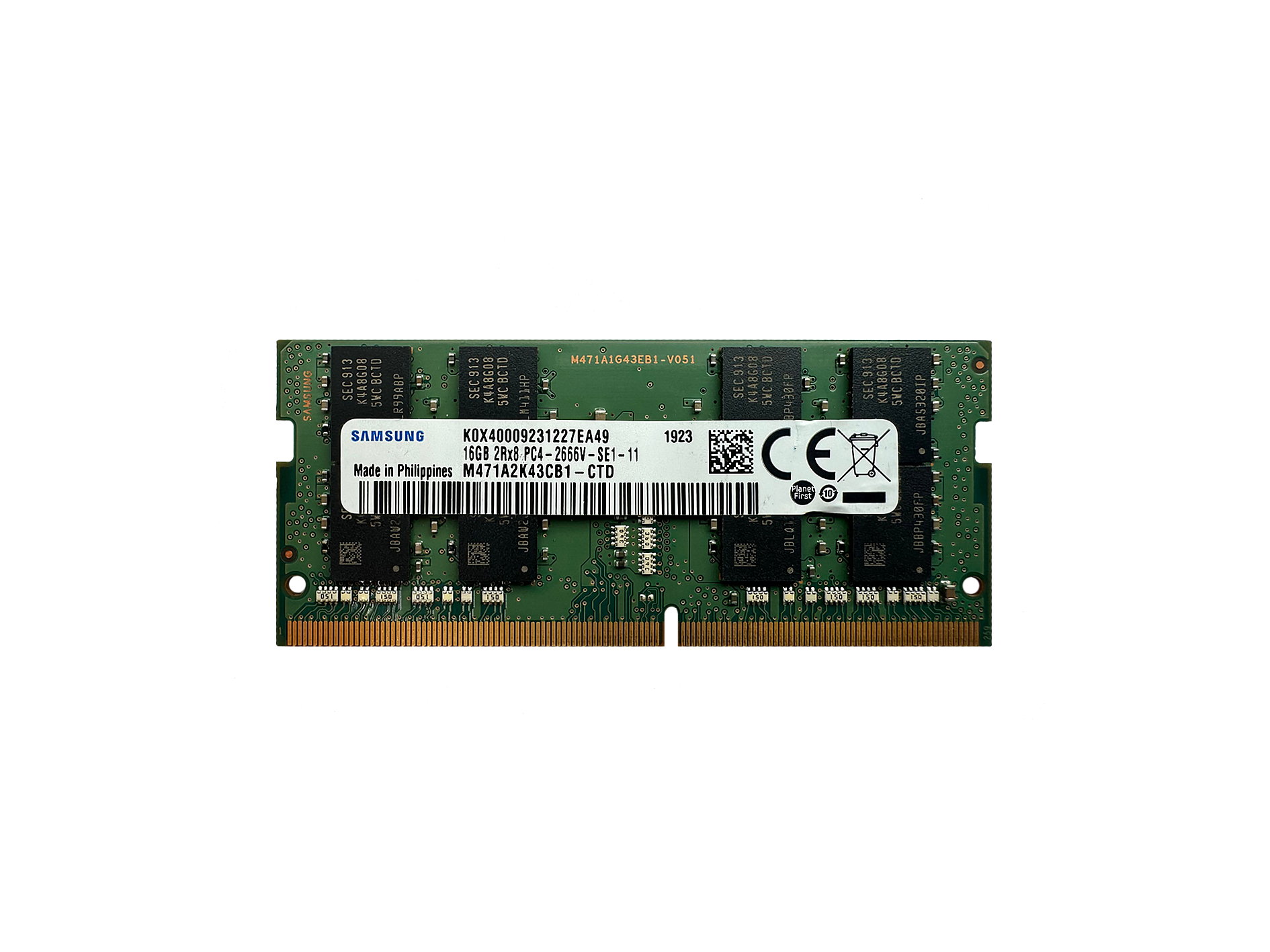 105006 رم لپتاپ سامسونگRAM 16G DDR4 2666 PC4