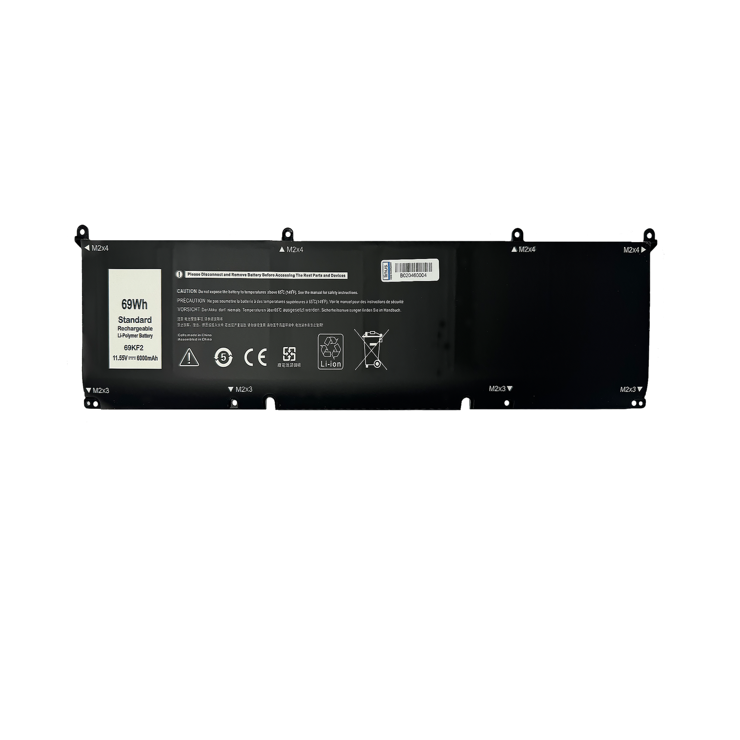 Untitled-1 DELL BATTERY 69KF2 6000MAH